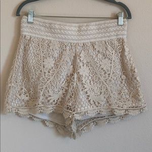Lauren Conrad Crochet Shorts
